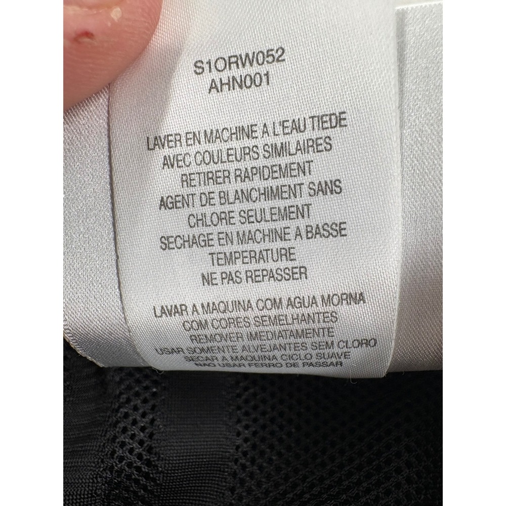 Adidas Windbreaker Jacket XL Black Full Zip Mock Neck Trefoil Logo Drawstring - Picture 4 of 10